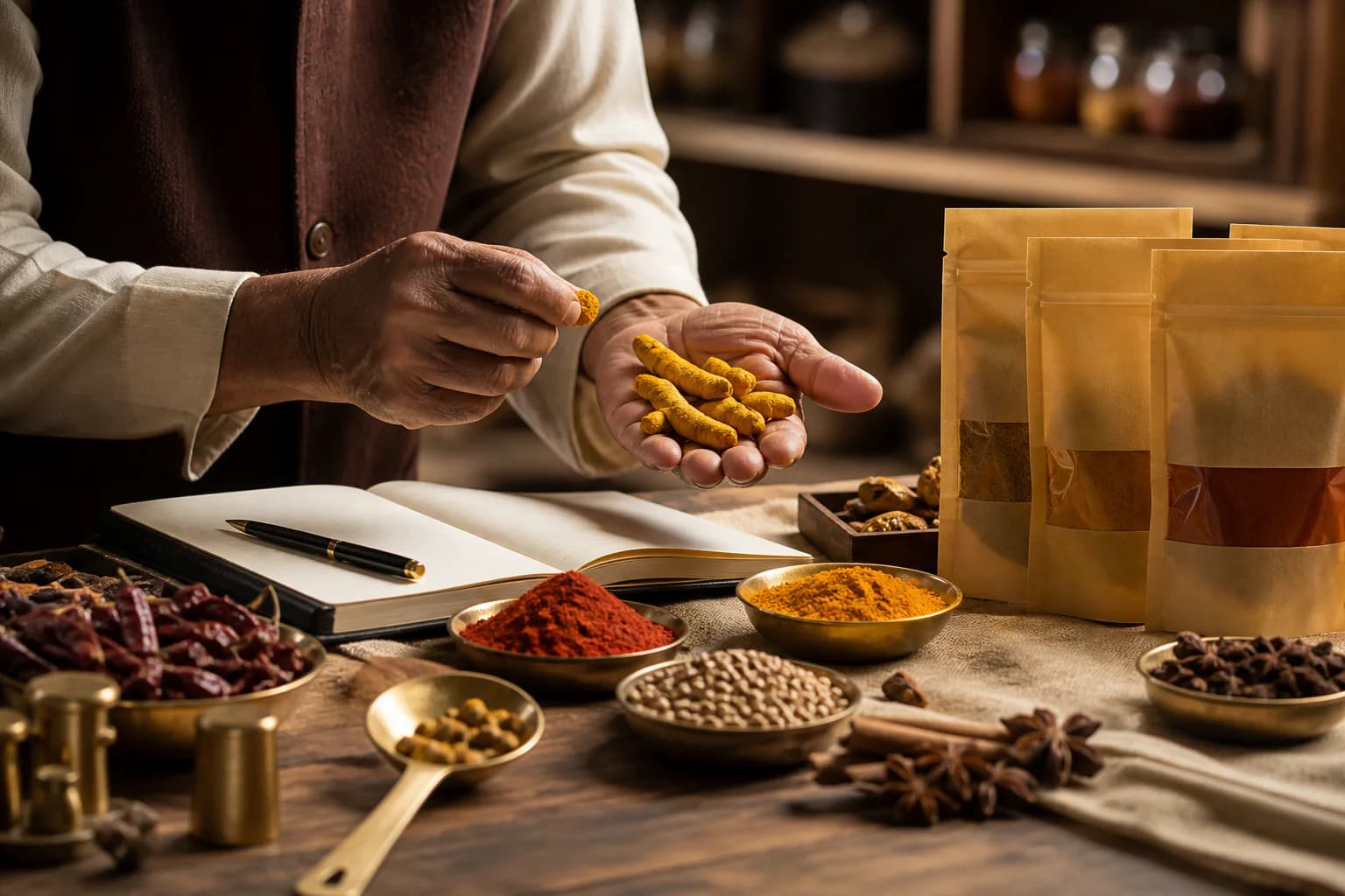 Modern Tradition of UK OM Masale spice brand in Manpur Gaya Bihar