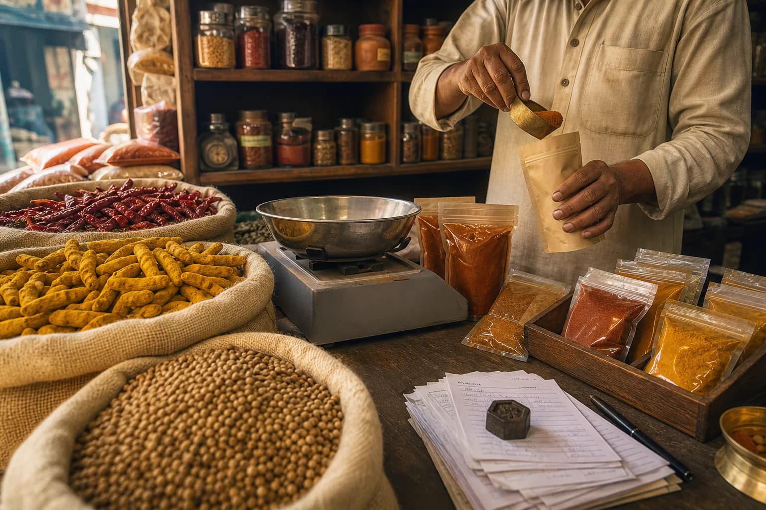 The Beginning of UK OM Masale spice brand in Manpur Gaya Bihar